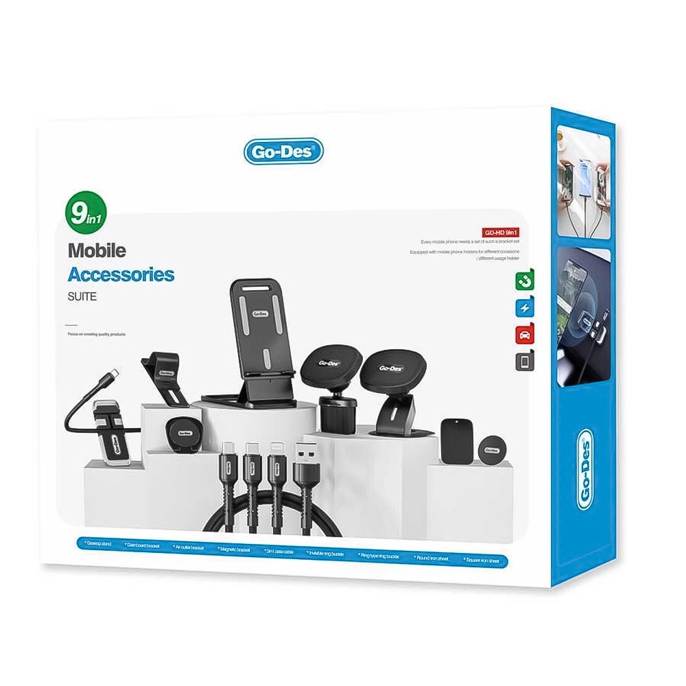 مجموعة اكسسورات الجوال 9 في 1 - الصورة 3