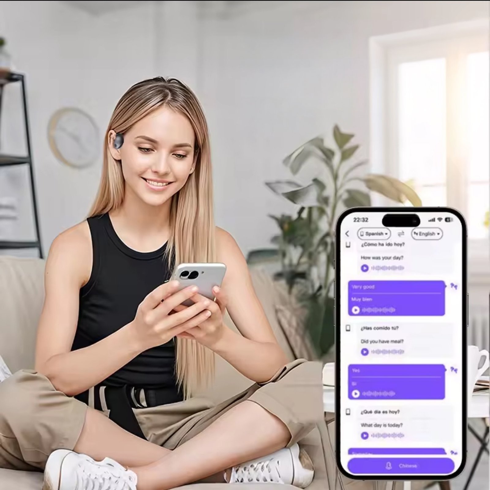سماعة بمترجم AI - الصورة 3