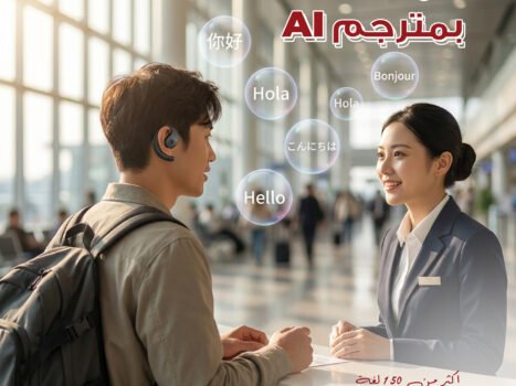 سماعة بمترجم AI