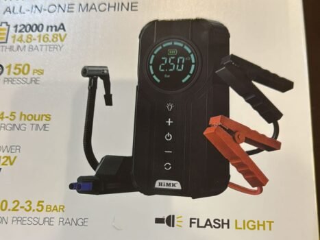 منفاخ اطارات  و جهاز طوارء للسيارة