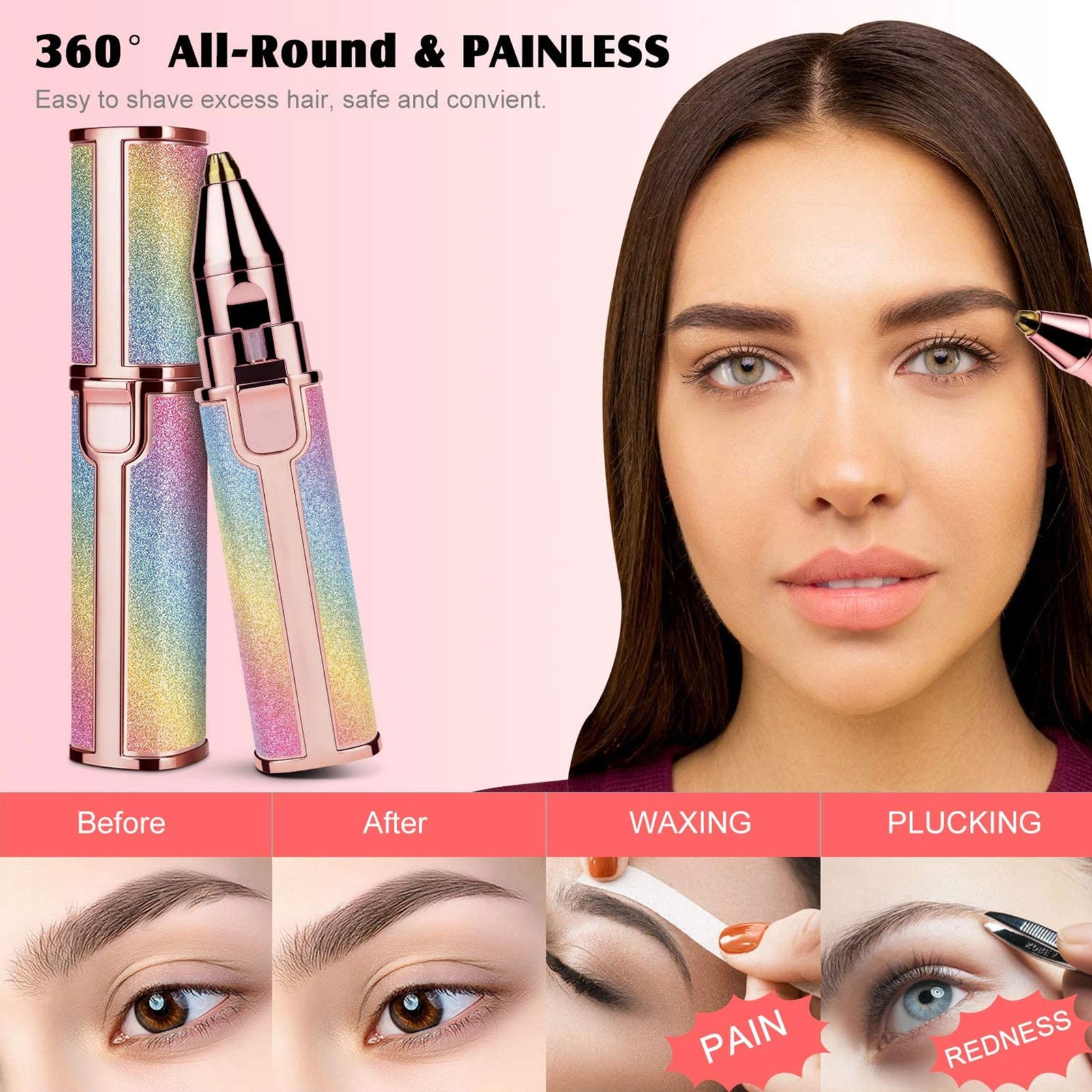 ماكينة تشذيب الحواجب القابلة لإعادة الشحن - الصورة 3